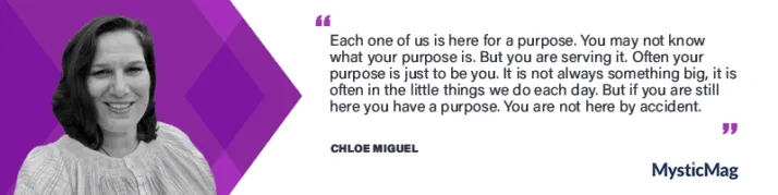 The meaning of life, purpose and mediumship with Chloe Miguel