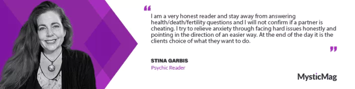 A Journey into the World of Stina Garbis, Psychic Reader Extraordinaire