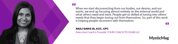 Empowering Professionals to Thrive - Anjli Garg Founder of Your Coach To Soar