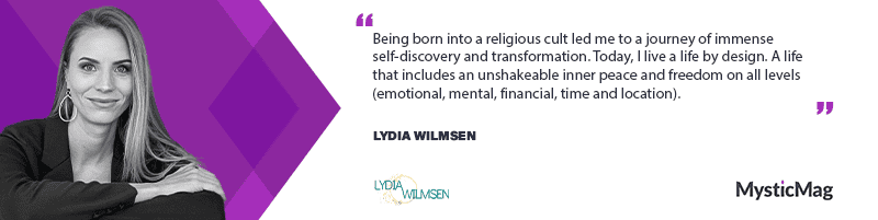 “Living a Life by Design” - Lydia Wilmsen