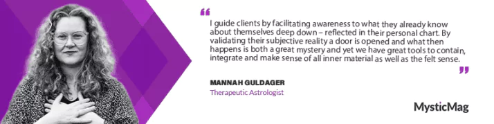 The Art of Therapeutic Astrology: Mannah Guldager